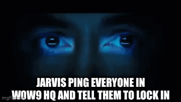 Jarvis Pinging Everyone in Wow9 HQ