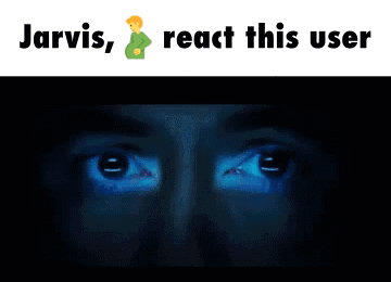 Jarvis Reacts To A Picture Of A Man With Glowing Eyes GIF