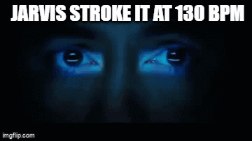 Jarvis Stroke It At 130 Bpm Is Displayed On A Dark Background GIF