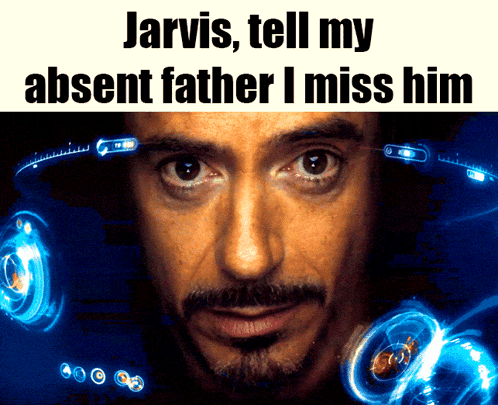 Jarvis Tells His Absent Father That He Misses Him GIF