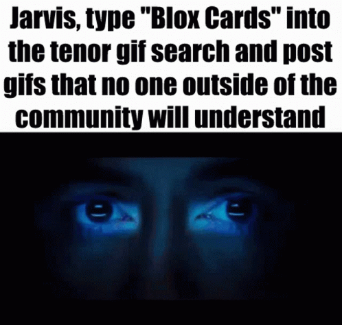 Jarvis Typing blox cards