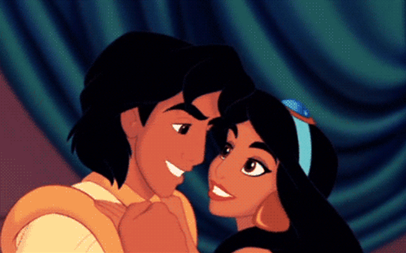 Jasmine And Aladdin Disney True Love GIF 