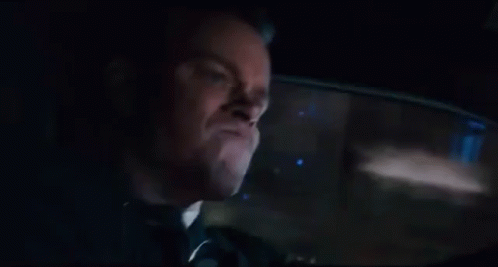 Jason Bourne Driving A Car Fast GIF