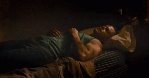 Jason Bourne Lying In Bed GIF