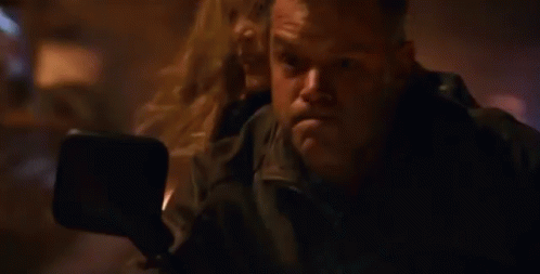 Jason Bourne Motorcycle With Explosion GIF