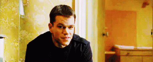 Jason Bourne Smiling GIF