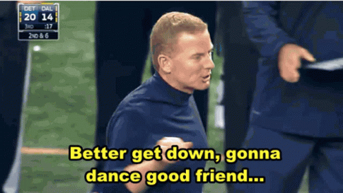 Jason Garrett Coaching Dallas Cowboys GIF