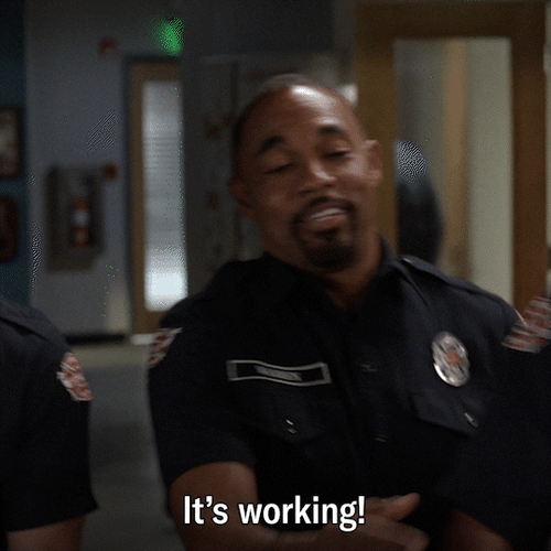 Jason George It's Working Station 19 GIF