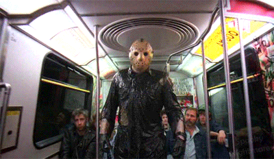 Jason In The Train Friday The 13th Meme GIF