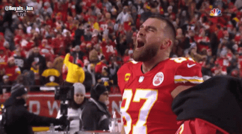 Jason Kelce Brother Travis Shouting GIF