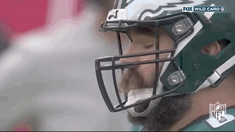 Jason Kelce Face Closeup Shot GIF