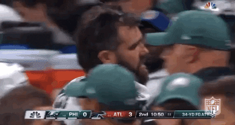 Jason Kelce Walking Close View GIF