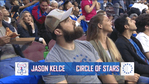 Jason Kelce Waving Hello GIF