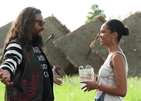 Jason Mamoa Drenched In Water Jimmy Fallon Show GIF