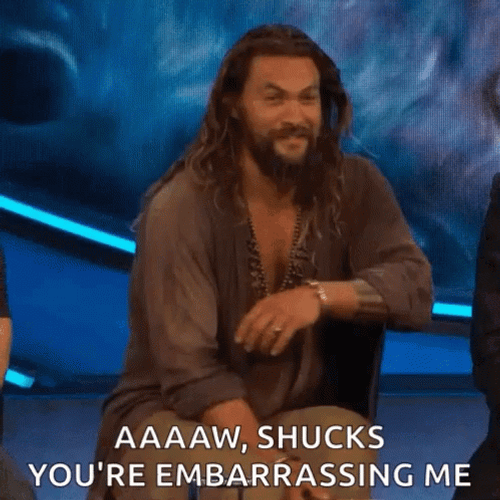 Jason Momoa Aww Shucks GIF