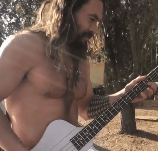 Jason Momoa Electric Guitar GIF