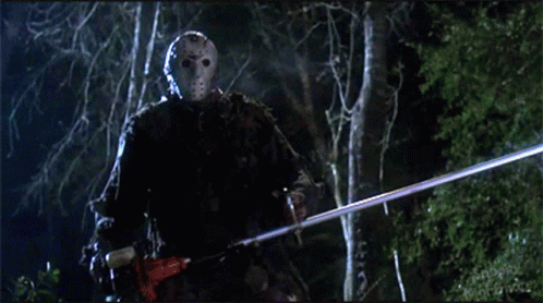Jason Starting The Saw GIF