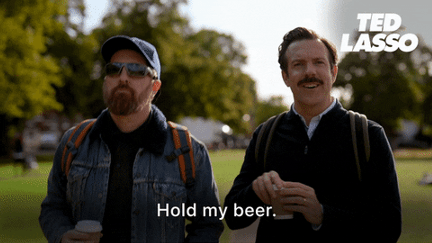Jason Sudeikis Ted Lasso Hold My Beer GIF
