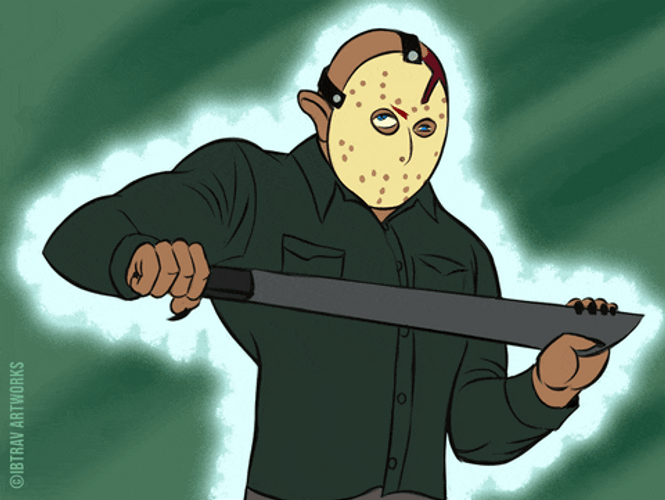 Jason Voorhees Friday The 13th Animation GIF 