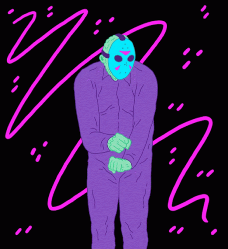 Jason Voorhees in Purple Jumpsuit
