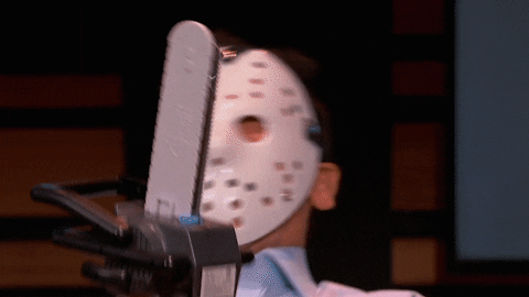 Jason Voorhees Shark Tank Halloween GIF