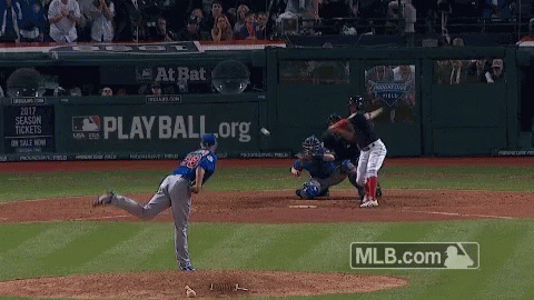 Javier Baez Catching Baseball GIF