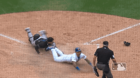 Javier Baez Hugging A Friend GIF