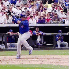 Javier Baez Running Fast GIF