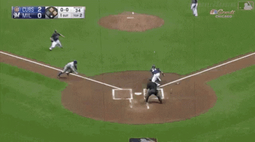 Javier Baez Slides On The Ground GIF