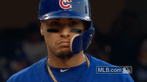 Javier Baez Thinking Deeply GIF