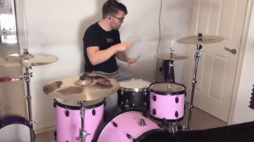 Jawoodle Playing Drum GIF