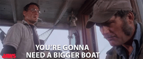 Jaws Movie Bigger Boat GIF