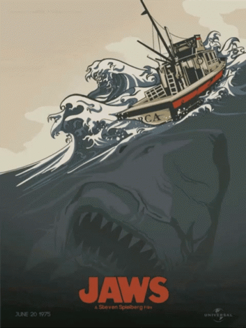 Jaws Movie Poster GIF 