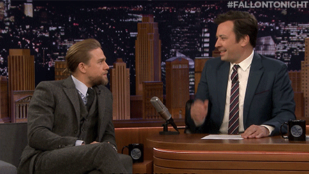 Jax Teller Charlie Hunnam Jimmy Fallon GIF
