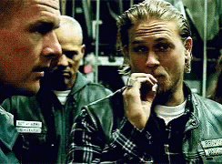 Jax Teller Sons Of Anarchy Smoke Punch GIF