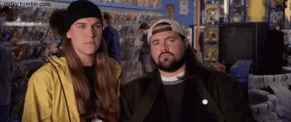 Jay And Silent Bob Pointing GIF