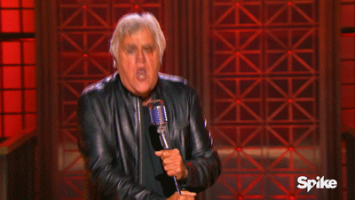 Jay Leno Bang His Head GIF