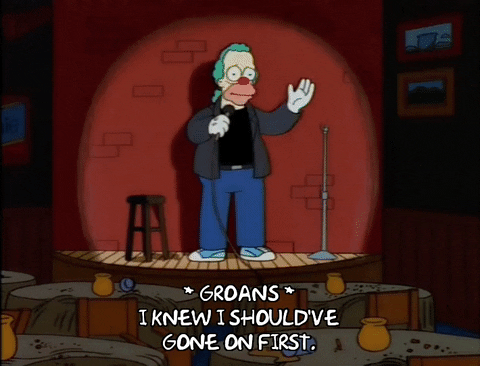 Jay Leno Caught Krusty The Clown GIF