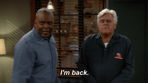 Jay Leno I'm Back GIF