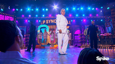 Jay Leno In Lip Sync Battle GIF