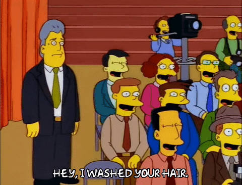 Jay Leno Krusty The Clown Nonchalant GIF