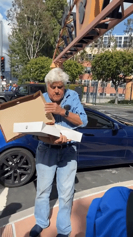 Jay Leno Lets Give Free Donuts GIF
