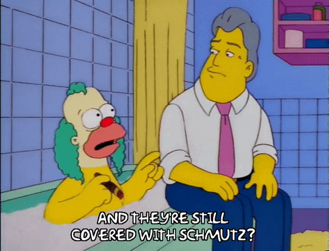 Jay Leno Simpsons With Krusty The Clown GIF