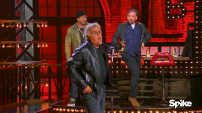 Jay Leno Singing With Dance Moments GIF