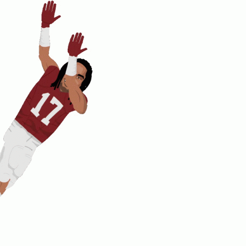 Jaylen Waddle Celebration Catching Ball Animation GIF