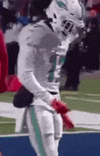 Jaylen Waddle Celebration Jersey 17 Penguin Dance GIF