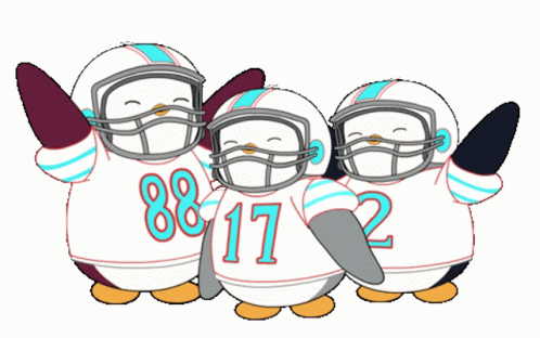 Jaylen Waddle Pudgy Penguins Celebration GIF