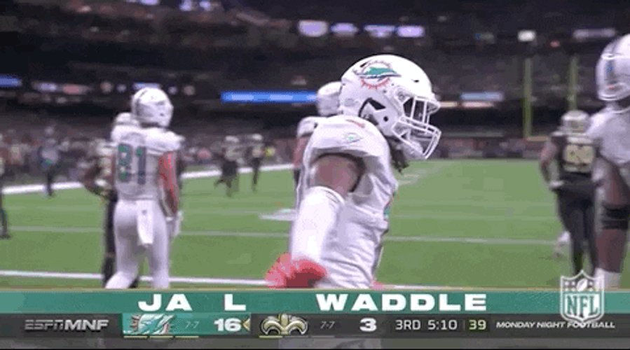 Jaylen Waddle Waddles Miami Dolphins GIF