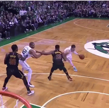 Jayson Tatum Powerful Slam Dunk GIF