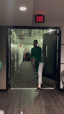 Jayson Tatum Running Hi Five GIF